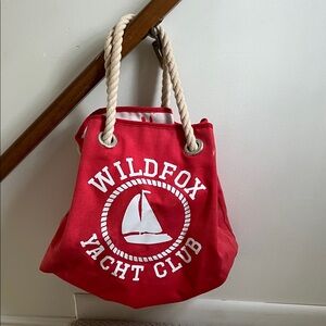 Wildfox Red Yacht Club Tote